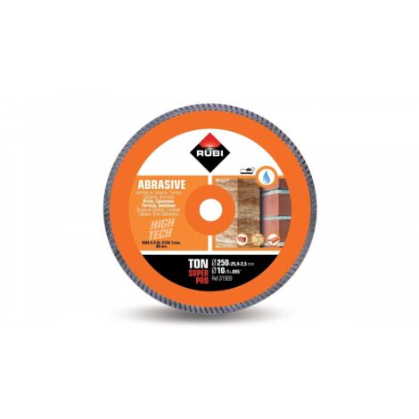 RUBI 31909 TON-250 SUPERPRO Disco Diamante Material Abrasivo Turbo - ref: 31909