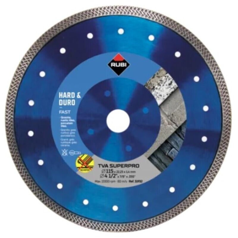 Rubi - 31932 tva superpro Turbo Viper dry cut Diamond Blade
