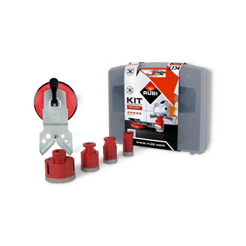 Rubi - Kit 4 trépans drygres ø 28, 35, 43 et 68 mm