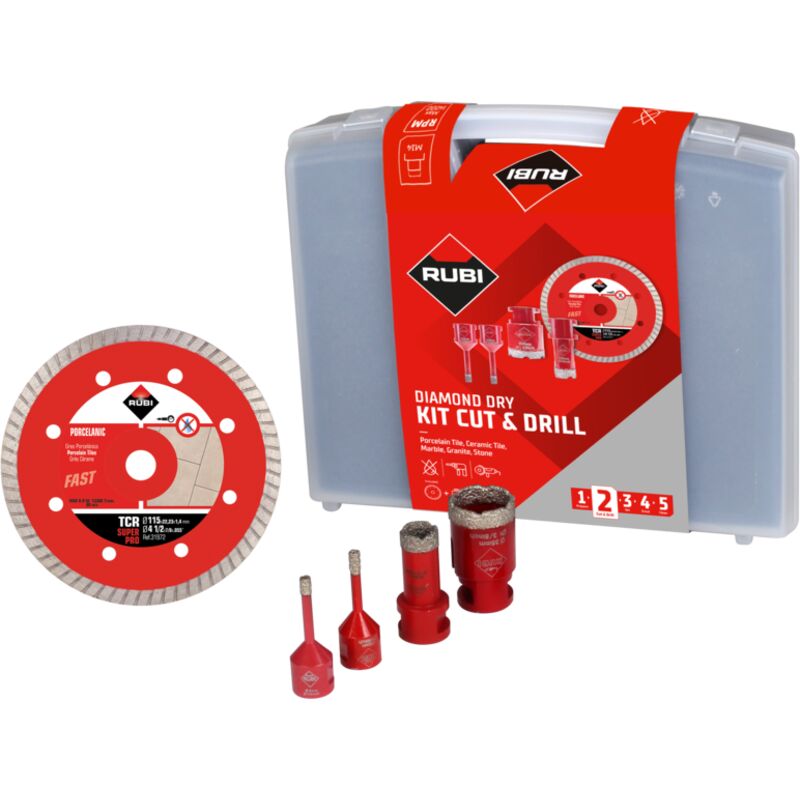 Rubi - 68923 drygres Kit Disco tcr y Brocas - ref: 68923