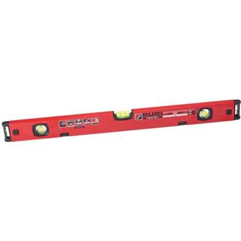 Rubi livelli RUBILEVEL MAGNET 60cm in alluminio rettificato con tre bolle