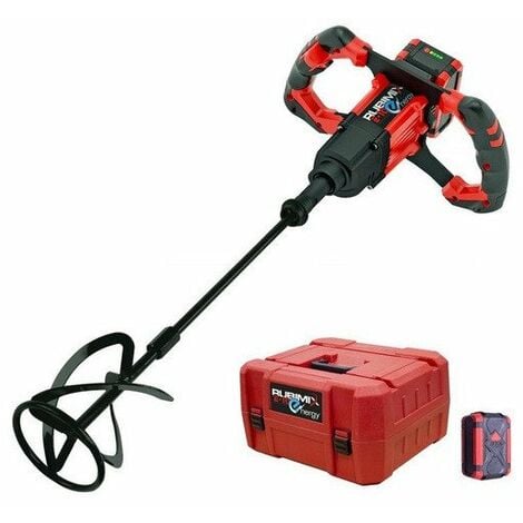 Rubi - Malaxeur à batterie 18V 5Ah Li-Ion diamètre fouet 120 mm - RUBIMIX E-10 ENERGY