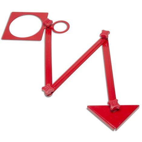 Rubi – Marqueur de trous 45 cm – Copie position trous tuyauteries et boîtiers électriques – Outil pour carreleurs professionnels