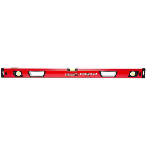 Rubi – Niveau à bulle 76934 Antishock 100 cm – Précision 0,5 mm/m – Aluminium résistant aux chocs – Fiole agrandie pour visualisation claire