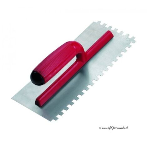 Rubi – Peigne acier 28 cm – Denture 8 x 8 mm pour finition précise – Manche ergonomique bicolore – Résistant à l'usure