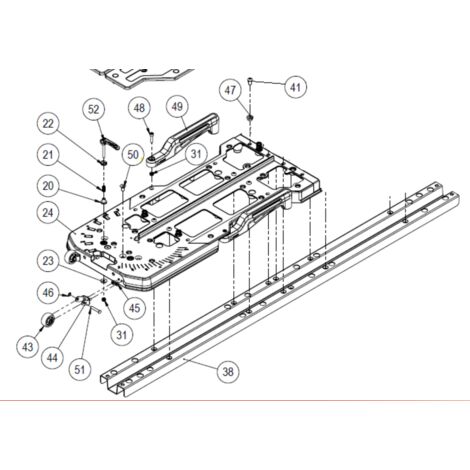 Rubi – Roue TX-MAX 42mm – Pièce détachée n°43 pour coupe carreaux – Charge maximale 125kg – Pour matériaux durs