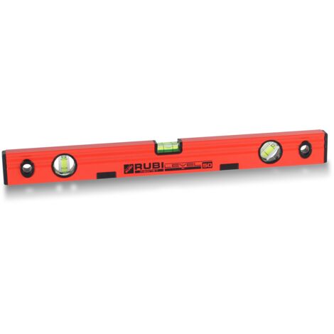 Rubi RUBILEVEL MAGNET Wasserwaagen 80cm Alu geschliffen mit drei Blasen