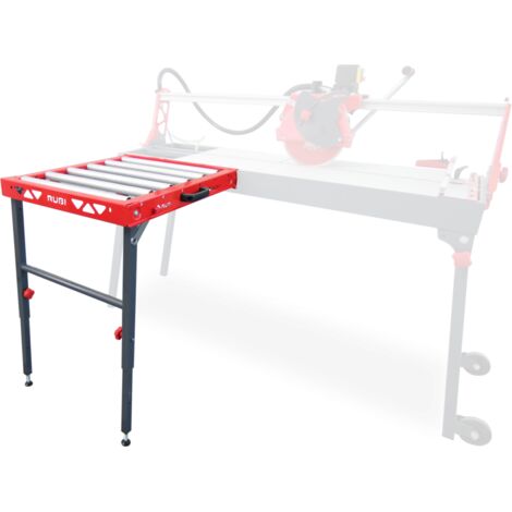 Rubi – Supplément de table à rouleaux pour découpe céramique – Pieds réglables et pliables – Accessoire pour modèles DV/DW/DC/DS/DX 2013+