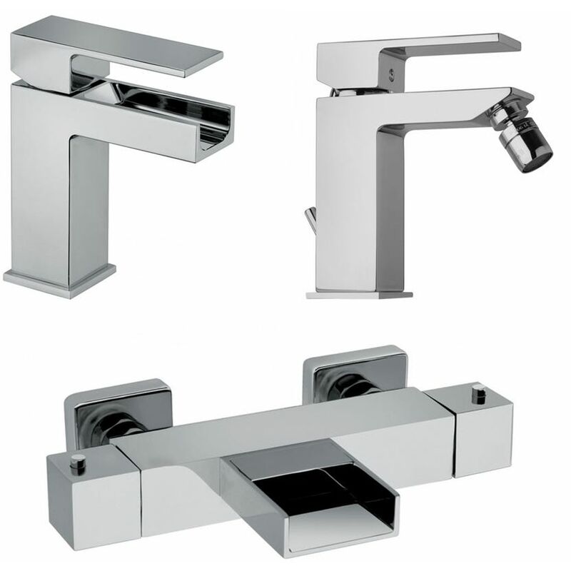 

Rubinetteria Lavabo E Vasca A Cascata Piu' Bidet Bagno