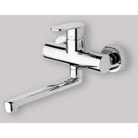 RUBINETTERIA PAFFONI Candy miscelatore lavello a muro completo di attacchi e aeratore cromato codice prod: CA161CR