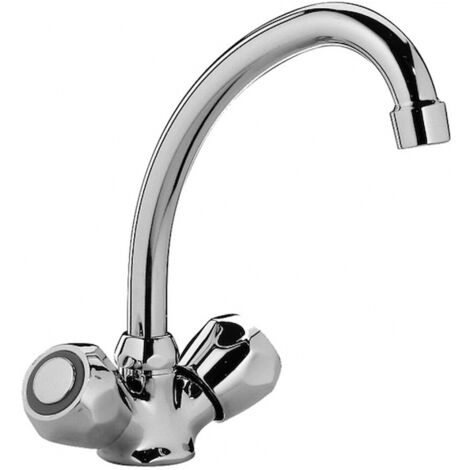 RUBINETTERIA PAFFONI Danubio rubinetto lavello cucina con bocca girevole codice prod: DA180CR