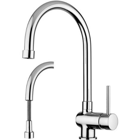 RUBINETTERIA PAFFONI Stick rubinetto cucina con doccia estraibile a bocca alta codice prod: SK185CR