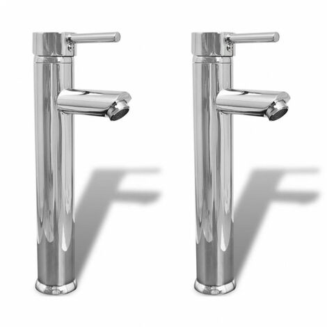 Rubinetti Miscelatori da Bagno 2 pz Cromati
