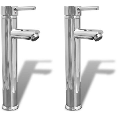 Rubinetti Miscelatori da Bagno 2 pz Cromati
