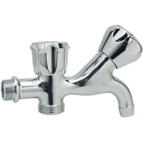 Rubinetto a 2 maniglie con attacco lavatrice 1/2"