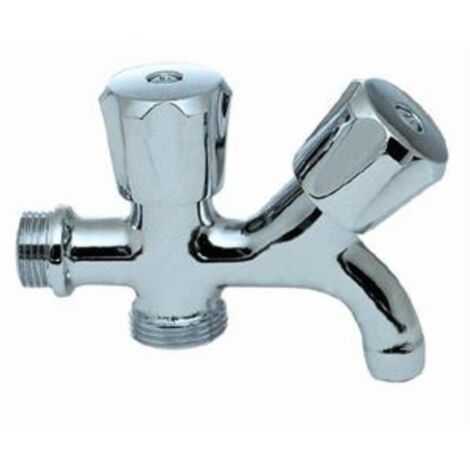 Rubinetto a 2 maniglie con attacco lavatrice da 1/2 idrobric - idrobric