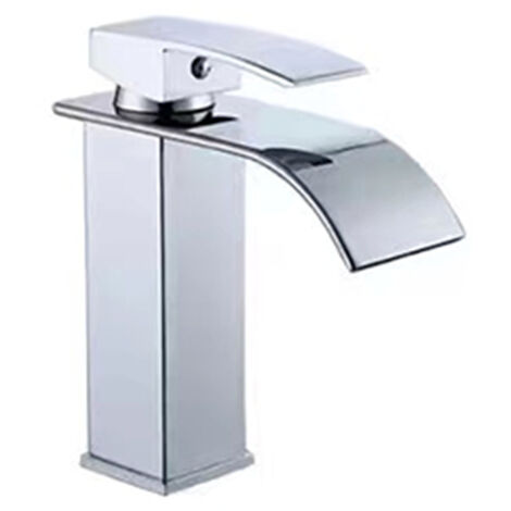 Rubinetto a cascata per lavabi, cromato