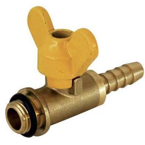 RUBINETTO A FARFALLA X LANCIA STARS - OTTONE 1/4M PORTAGOMMA MM 10 - 10 pezzi