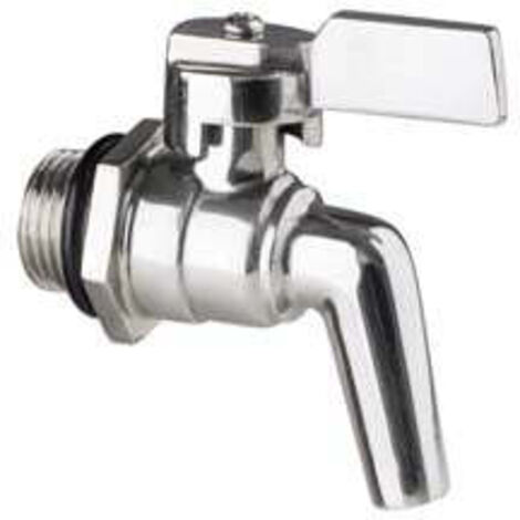 Rubinetto A Leva Acciaio Inox Per Fusti E Serbatoi - M 1/2"