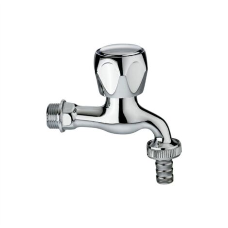Rubinetto a manopola portagomma cromato 1/2”  Tecom
