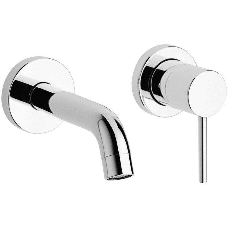 Kiamami Valentina - Robinet Mural Et Encastré Bec Rond Pour Évier