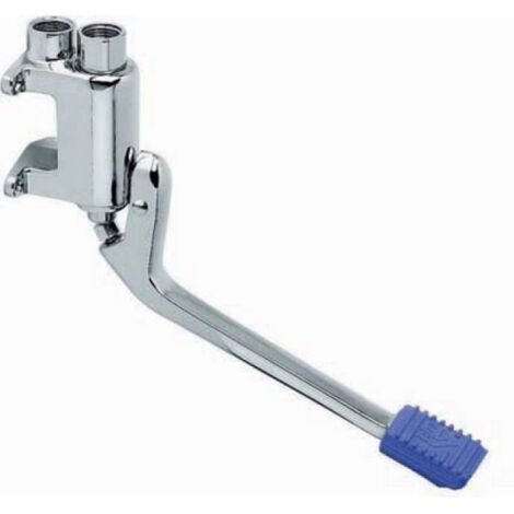 RUBINETTO A PEDALE ESTERNO 1 VIA PER PARETE  S/FLEX. S/RUB. 1/2