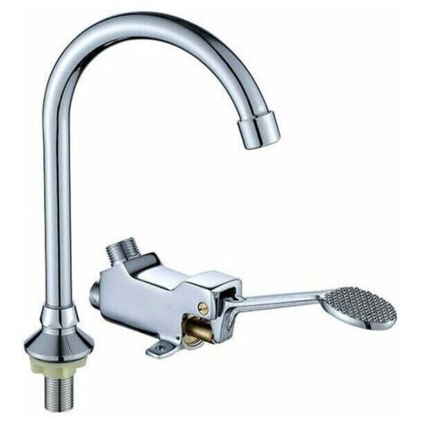 Rubinetto a pedale, rubinetto per lavello da cucina, rubinetto per bagno, rubinetto per lavabo, rubinetto a pedale