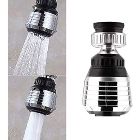 Rubinetto a risparmio idrico con testina di spruzzo girevole a 360 gradi, aeratore, diffusore, ugello per l'acqua e adattatore per filtro.
