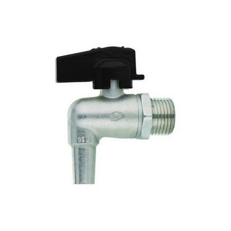 Rubinetto a sfera a squadra per olio con levetta nera 1/2"  dn 10  pn 10
