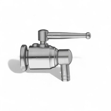 Rubinetto a sfera antigoccia in acciaio inox per contenitori e fusti -