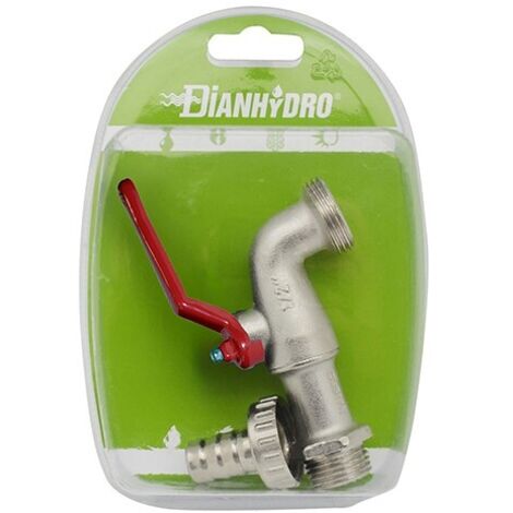 RUBINETTO A SFERA CON PORTAGOMMA BLISTER 3/4 DN 14 PN 16