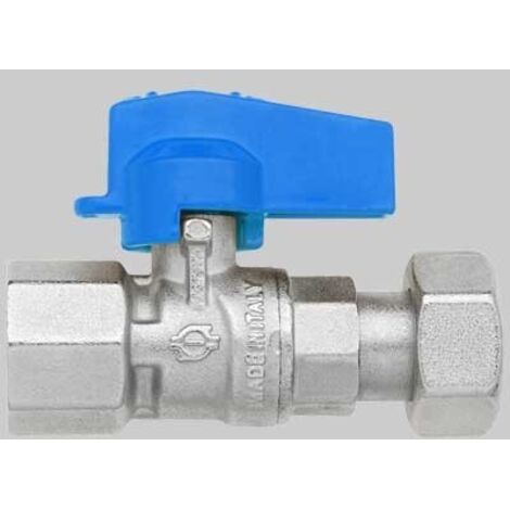 Rubinetto a sfera diritto femmina-girello femmina 1/2" x 1/2"  dn 10  pn 10