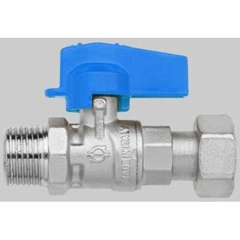 Rubinetto a sfera diritto maschio-girello femmina 1/2" x 1/2"  dn 10  pn 10