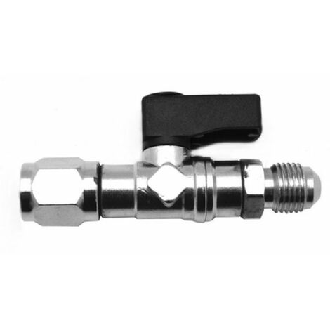 RUBINETTO A SFERA DIRITTO PER BOMBOLETTA R32 1/2 F  x  1/4 M