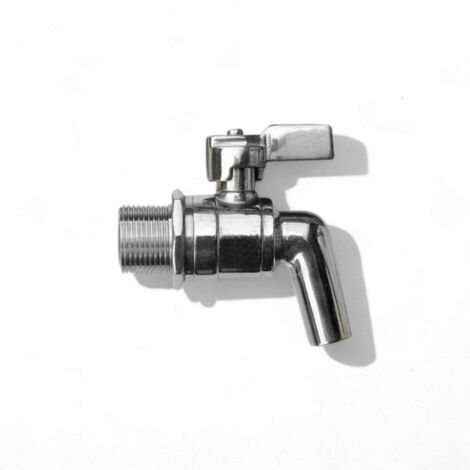 Rubinetto a sfera in acciaio inox per fusti e contenitori -