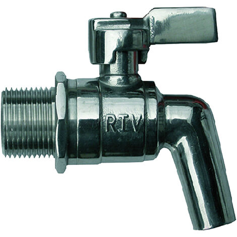 RUBINETTO A SFERA INOX CON LEVA 3/4