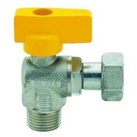 RUBINETTO A SFERA PER GAS A SQUADRA MASCHIO 1/2 x 3/4 ENOLG