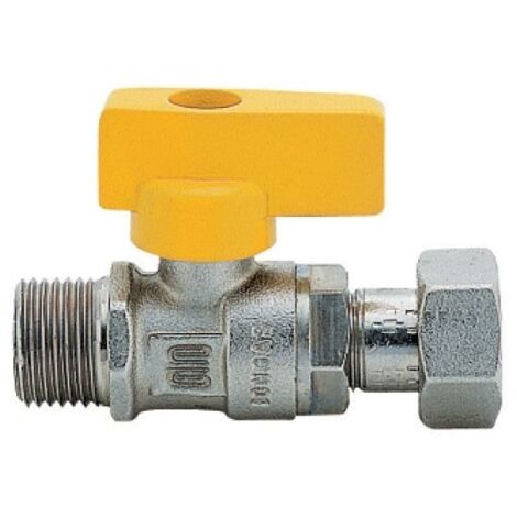 RUBINETTO A SFERA PER GAS DIRITTO MASCHIO 1/2 x 3/4