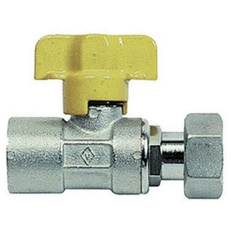 RUBINETTO A SFERA PER GAS FF CON BOCCHETTONE 3/4