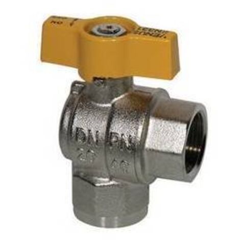 RUBINETTO A SFERA PER GAS SQUADRA FF 3/4" DN 20