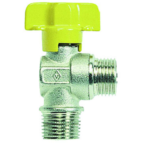 Rubinetto a sfera per gas squadra mm 1/2" dn 10