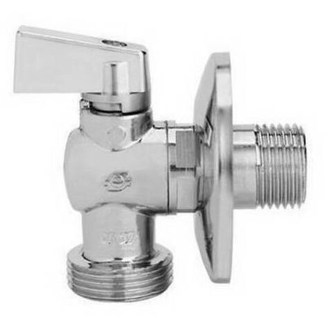 RUBINETTO A SFERA PER LAVATRICE CROMATO 1/2 x 3/4
