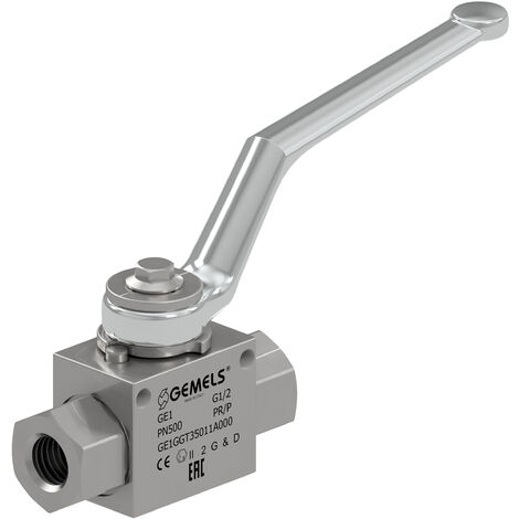 Rubinetto a sfera per valvole oleodinamiche a 2 vie filetto femmina 1/2”