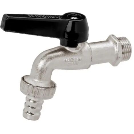 Rubinetto a sfera portagomma in ottone con leva 3/8" BUGATTI
