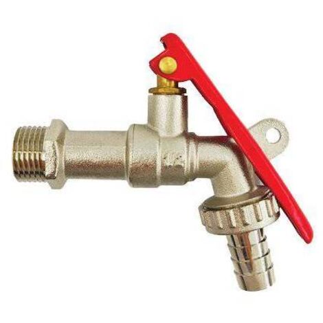 RUBINETTO A SFERA PORTALUCCHETTO STARS - OTTONE NICHELATO 1/2X3/4 - 1 pezzo