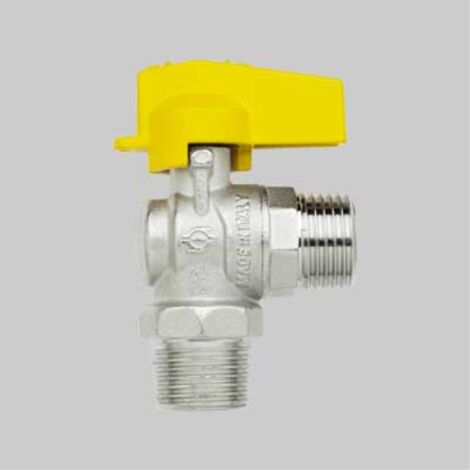 Rubinetto a squadra per gas m.m. 1/2" TIEMME