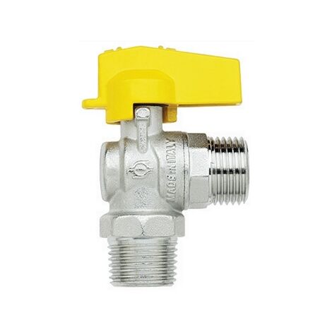 Rubinetto a squadra per gas m.m. 1/2&quot