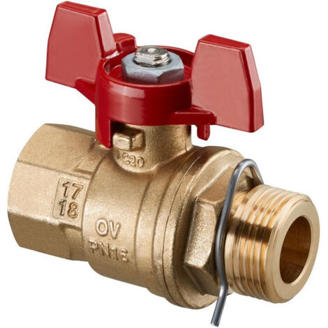 RUBINETTO A TS 3/4 MF PER REGUDIS W-HTU / W-HTF, MANIGLIA BLU