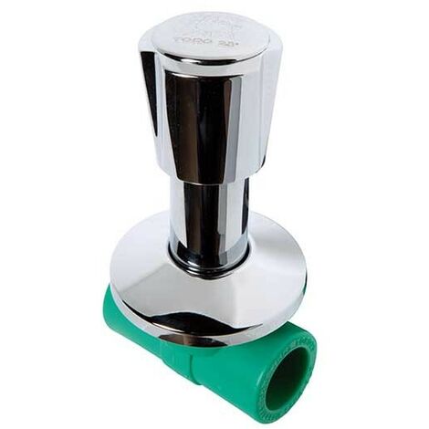 Rubinetto a vitone con maniglia a 3 punte in pp-r : Diametro - 32X3/4"