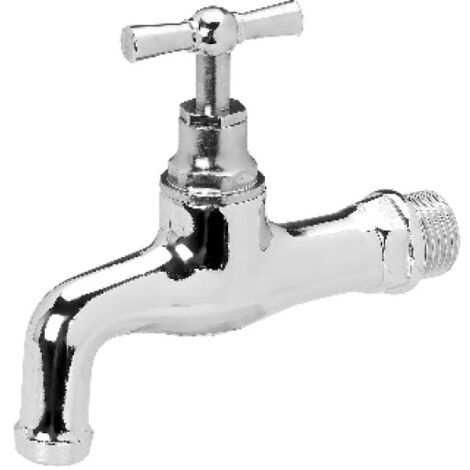 RUBINETTO A VITONE IN OTTONE CROMATO 1/2&quot